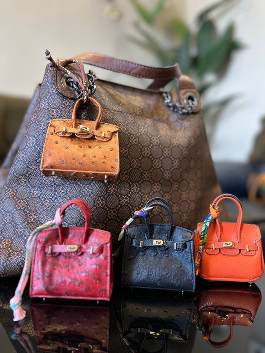 accessoire sac -mini sac Hermes véritable cuir