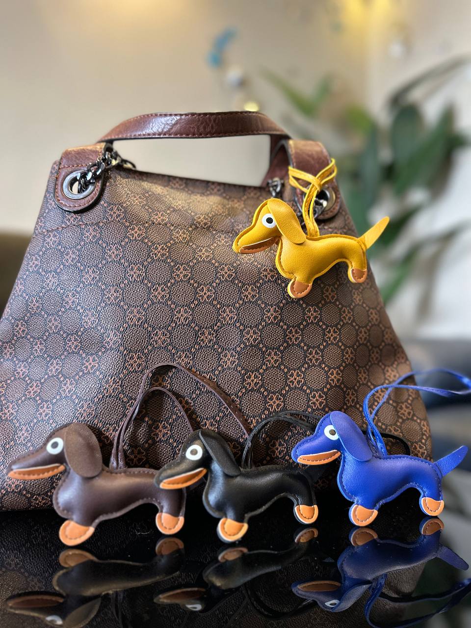 porte cles sac teckel