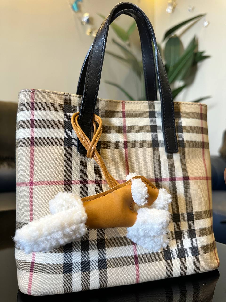 أكسسوار الحقيبة من الجلد للعلامة الايطالية