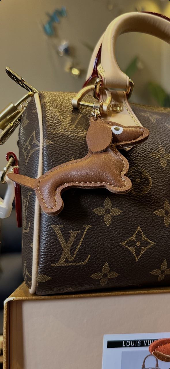 porte-cles avec charm teckel