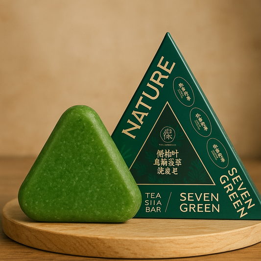 شامبو وصابونة طبيعية 100% لعلاج تساقط الشعر - Seven Green Nature Herbal Soap